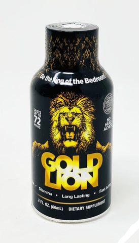 Gold Lion Male Enhancement 2 Oz Liquid Shot 5000mg