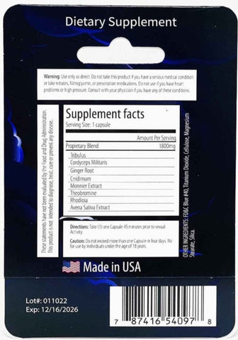 Hercules 1800 Male Enhancement Blue Pill