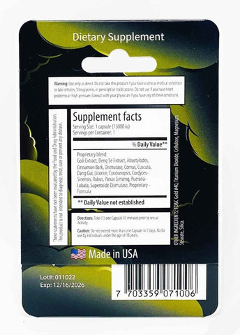 Hercules 15000 Male Enhancement Gold Pill