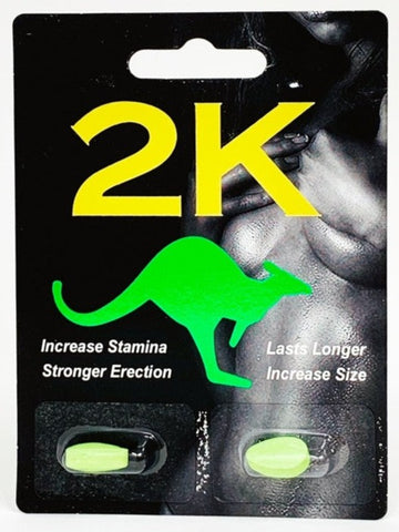 2K Kangaroo Green Pill Male Enhancements Double Pack