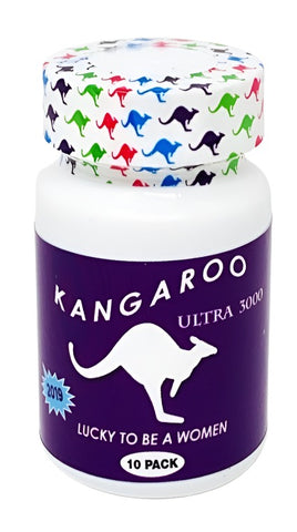 Kangaroo Ultra 3000 For Her Lucky To Be A Woman 10 Pill Bottle