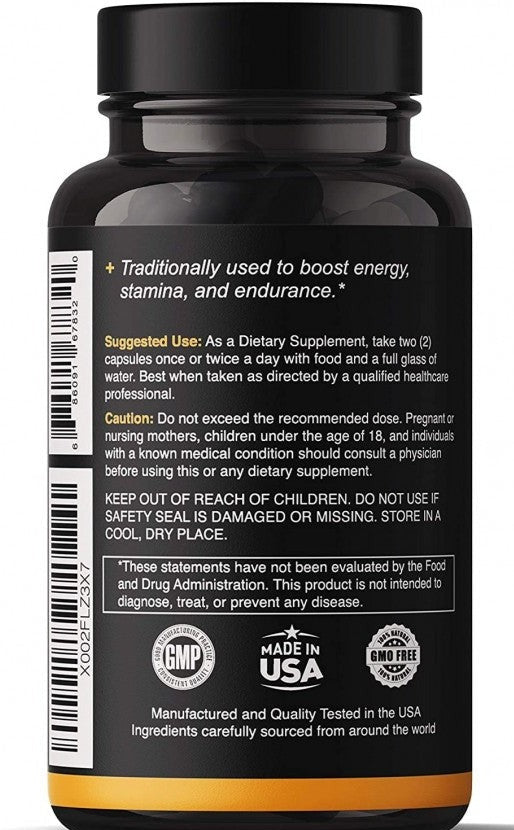 Natgrown Maca Root Powder Supplement Capsules 120 Veggie Pills