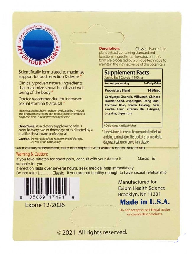 Platinum 1475mg Sexual Performance Enhancement 1 pill
