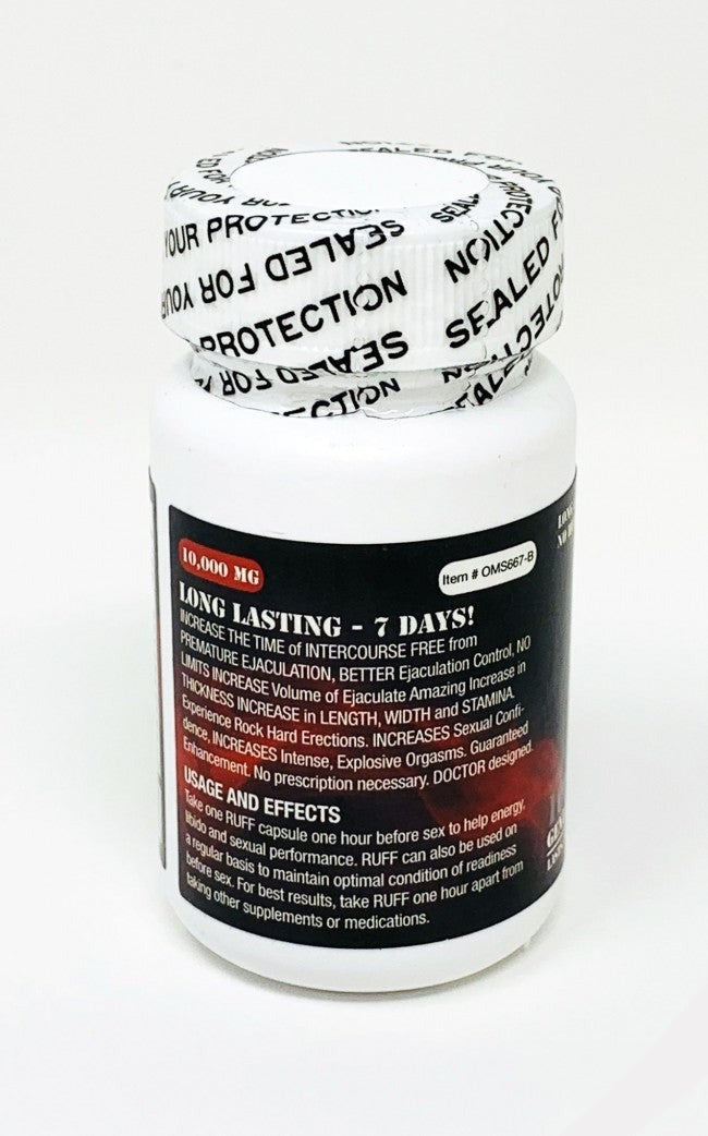 RUFF 6ct 10000mg Male Enhancement Red Pill
