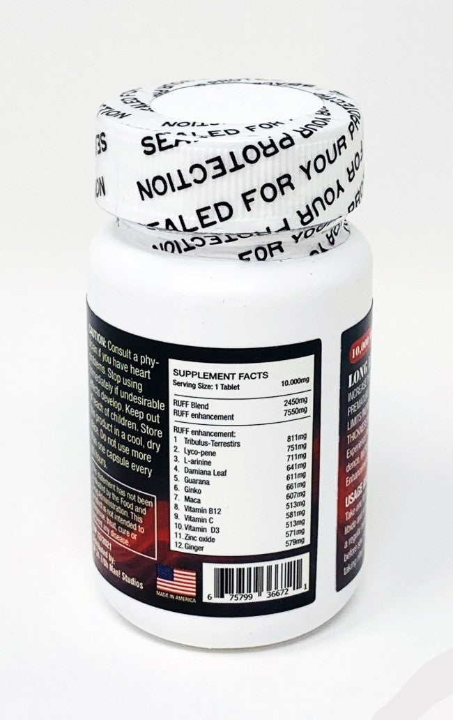 RUFF 6ct 10000mg Male Enhancement Red Pill