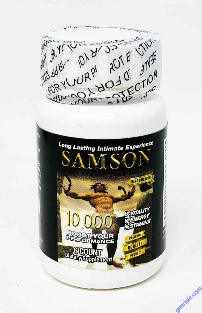 Samson 10000 Male Sexual Enhancement 6 Pills Bottle