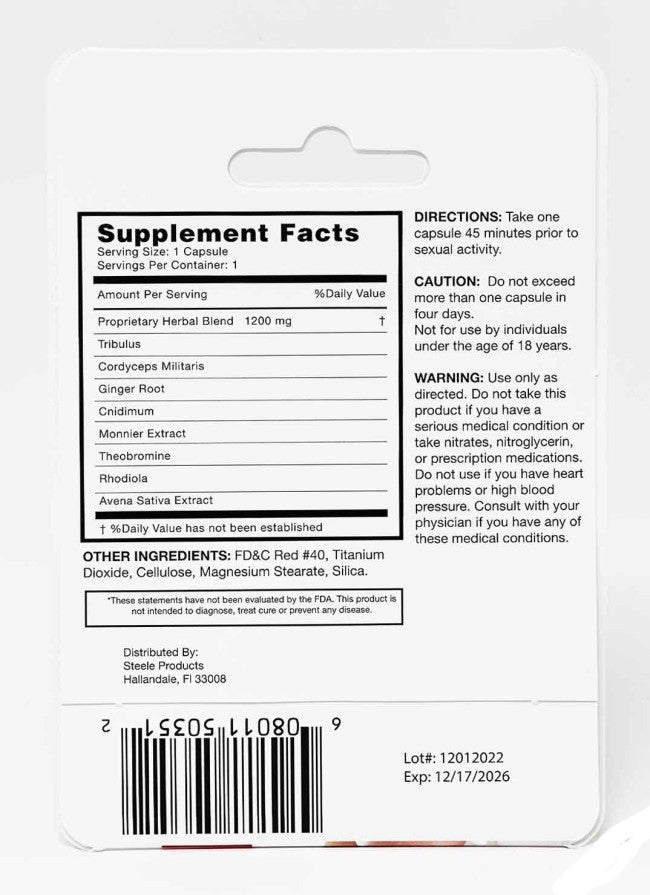 Stiff Rock New Male Sexual Performance Enhancer Pill