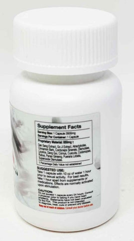 Vixen Female Sensual Enhancement 3500mg 6 Pills Bottle