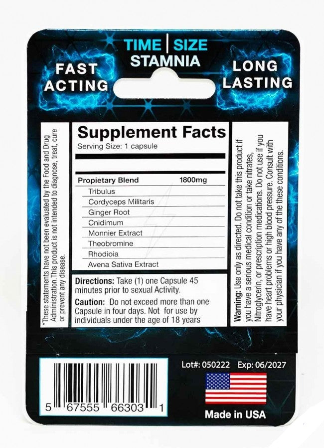 Zeus 1600mg Strongest Male Sexual Performance Enhancement Pill
