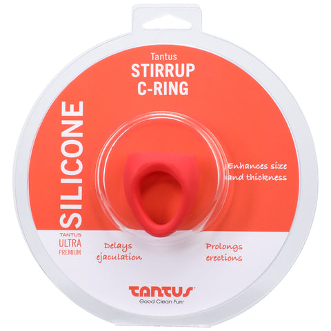 Stirrup Silicone C-Ring Crimson