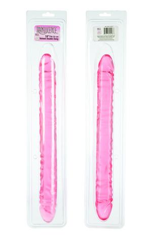 Translucence - Veined Double Dong 17.5 Inch