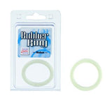 White Rubber Cock Ring - Medium