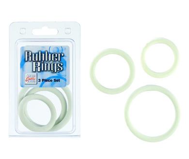 Rubber Ring - White 3 Piece Set