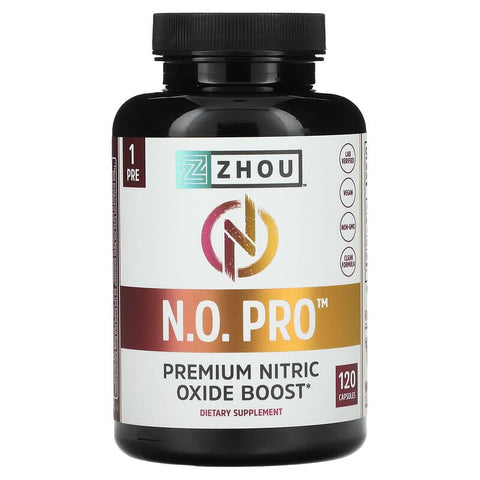 Zhou Nutrition No Pro Premium Nitric Oxide Boost 120 Capsules