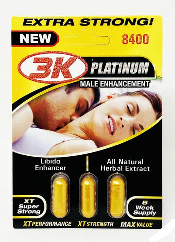 3 KO Gold XT 2800mg 3 Pills Pack Male Sexual Enhancer