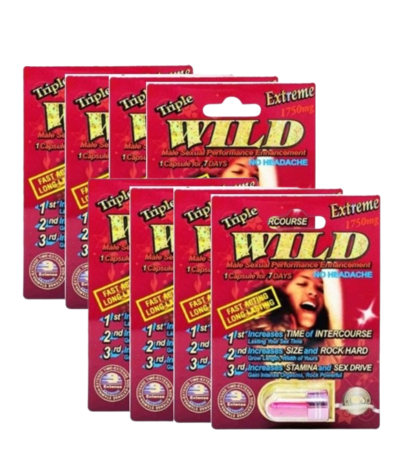 Wild Extreme 1750mg Triple Maximum Sexual Male Enhancement Red Pill