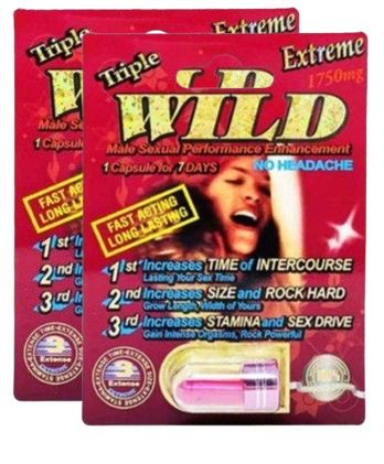 Wild Extreme 1750mg Triple Maximum Sexual Male Enhancement Red Pill