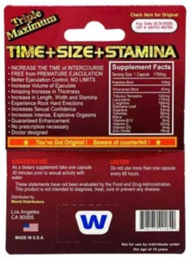 Wild Extreme 1750mg Triple Maximum Sexual Male Enhancement Red Pill