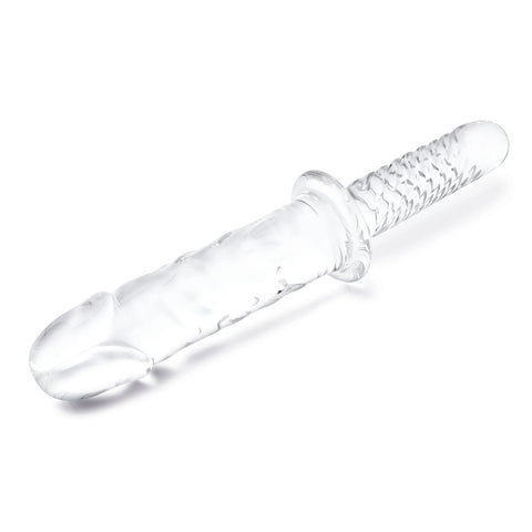 Glas 11 Inch Girthy Cock Double Ended With Handle