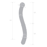 Glas 11 Inch Glass Pelvic Wand Double Ended