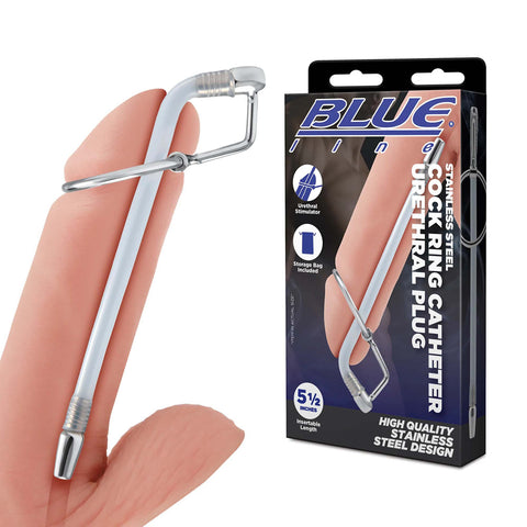 Stainless Steel Cock Ring Catheter Urethral Plug