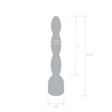 2 Inch Stainless Steel Bling Bling Wavy Penis Plug