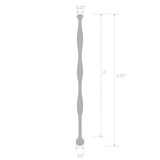 6&quot; Stainless Steel Wavy Urethral Sound