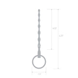 4.25&quot; Stainless Steel Ribbed Urethral Sound