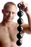 Black Baller Anal Beads - Bulk