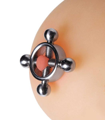 Stainless Steel Rings Of Fire Nipple Press Set