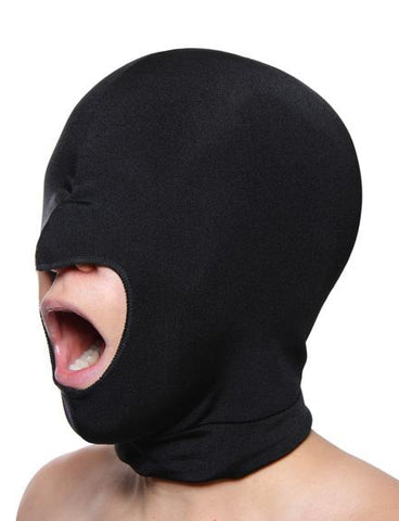 Blow Hole Open Mouth Spandex HoodBlack