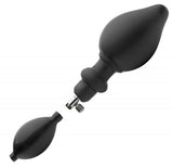 Expander Inflatable Anal Plug with Pump Black