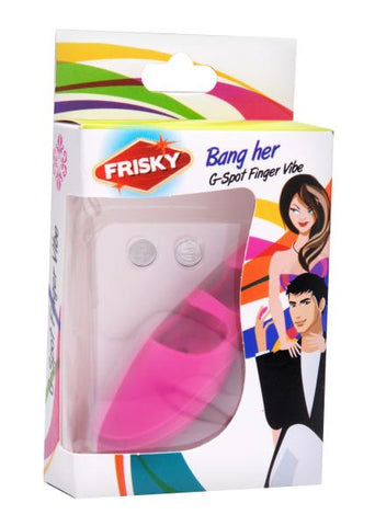 Bang Her Silicone G-Spot Finger Vibe Pink