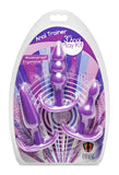 Anal Trainer 3 Piece Anal Play Kit Butt Plugs Purple