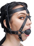 Ball Gag Head Harness Black Bulk