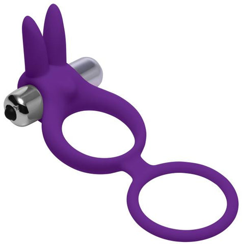 Throbbin Hopper Cock & Ball Ring Vibrating Purple