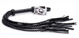 Strict 8 Tail Braided Flogger Black Leather