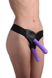 Tri-Play Silicone Dildo 3 Piece Set Purple