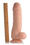 The Forearm 12 Inch Dildo With Suction Base Beige