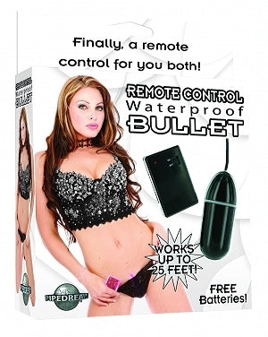 Remote Control Bullet Waterproof 3.25 Inch - Black