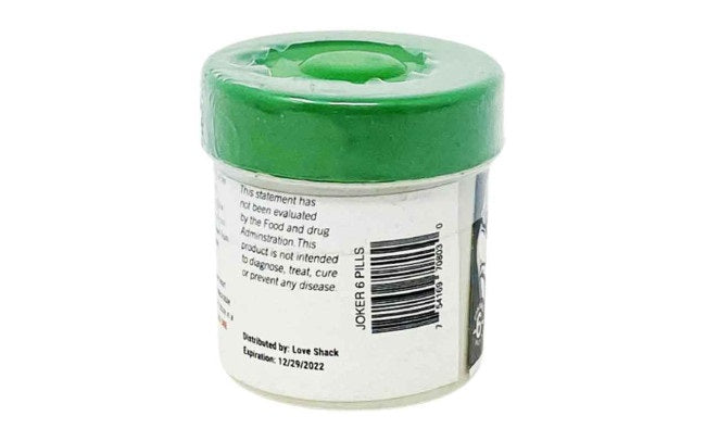 Joker Male Enhancement Energy Supplement 6 Pill Bottle
