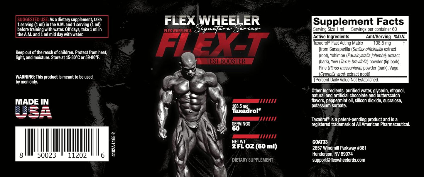 Flex Wheeler Signature Series Flex-T Men Liquid Testosterone Booster