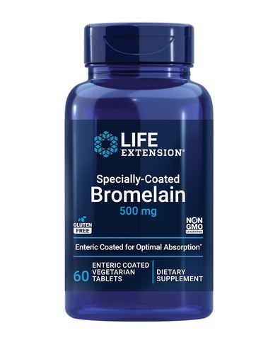 Life Extension Specially-Coated Bromelain 500mg 60 Capsules