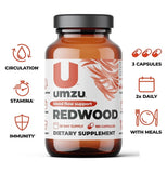 Umzu Redwood Blood Flow Support Nitric Oxide Booster 180 Capsules