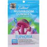 Cutleaf Mushroom Gummies Euphoria Infused With Live Rosin Strawberry Gelato 10 Pack