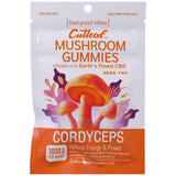 Cutleaf Mushroom Gummies Cordyceps Zero THC Mango 10 Pack