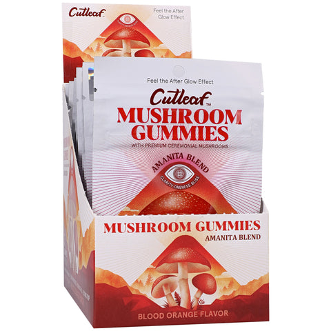 Cutleaf Mushroom Gummies Amanita Blend Blood Orange 10 Pack