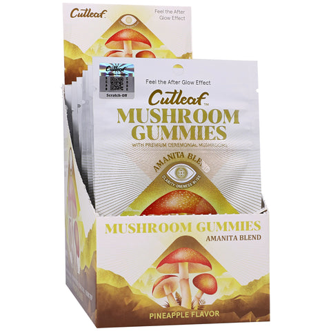 Cutleaf Mushroom Gummies Amanita Blend Pineapple 10 Pack