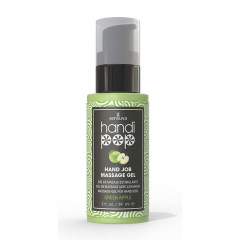 Handipop Edible Massage Gel Green Apple 2 oz. Bottle