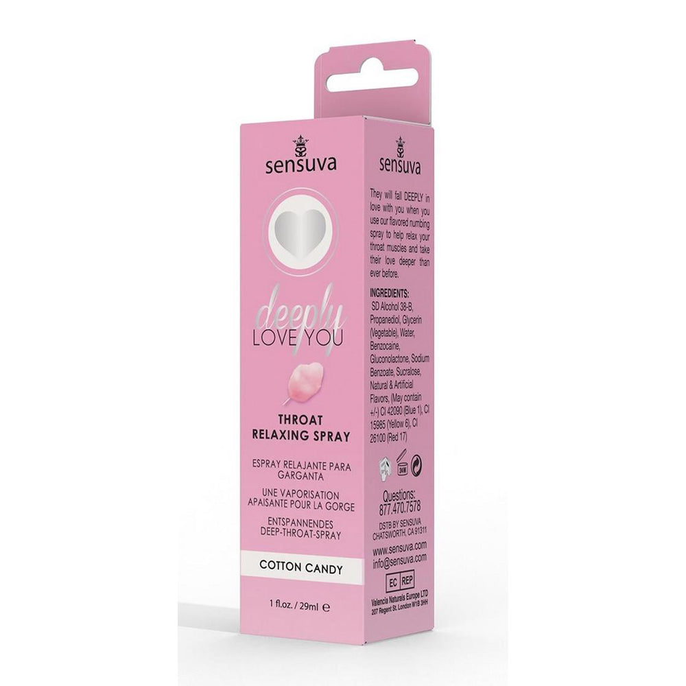Deeply Love You Throat Relaxing Spray Cotton Candy 1 oz. Bottle